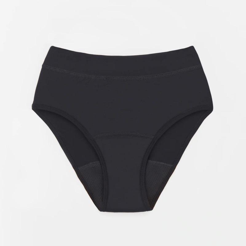 Snuggs Period Underwear Hugger: Extra Heavy Flow Black látkové menstruační kalhotky pro silnou menstruaci velikost S Black 1 ks