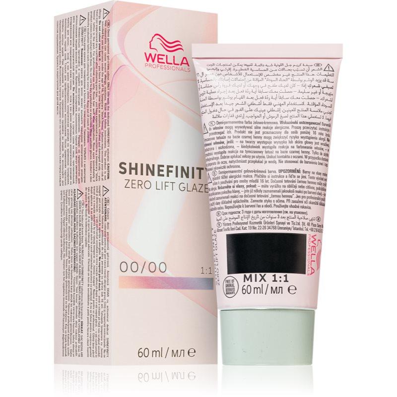 Wella Professionals Shinefinity Zero Lift Glaze demipermanentní barva na vlasy odstín 00/00 - Crystal Glaze 60 ml