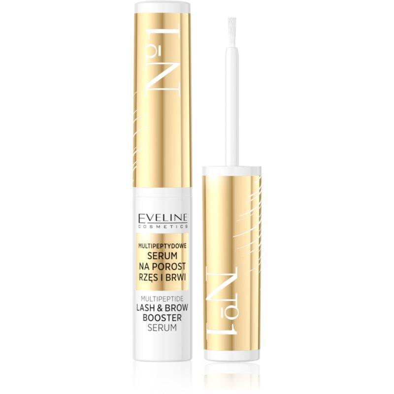 Eveline Cosmetics No. 1 stimulující sérum pro růst řas a obočí s peptidy 4 ml