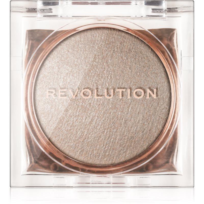 Makeup Revolution Beam Bright kompaktní pudrový rozjasňovač odstín Diamond Glow 2,45 g