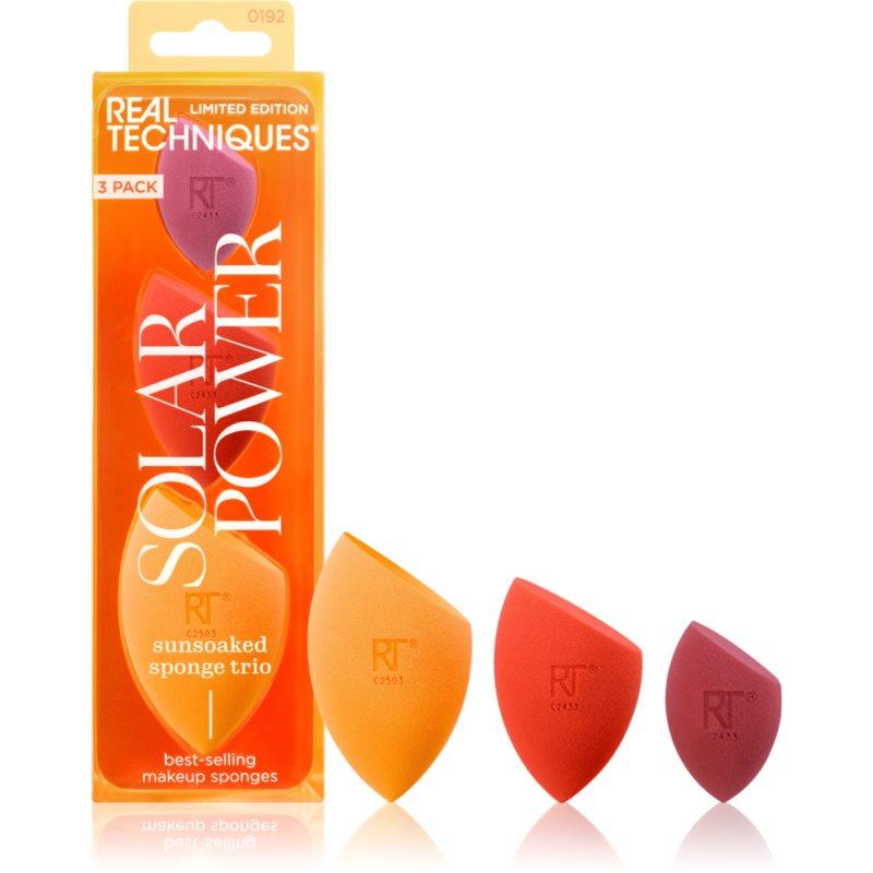 Real Techniques Solar Power Sponge Trio sada aplikátorů 3 ks