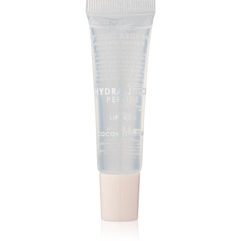 MUA Makeup Academy Hydra-Juice Peptide hydratační balzám na rty pro lesk vůně Coconut Sugar 10 ml