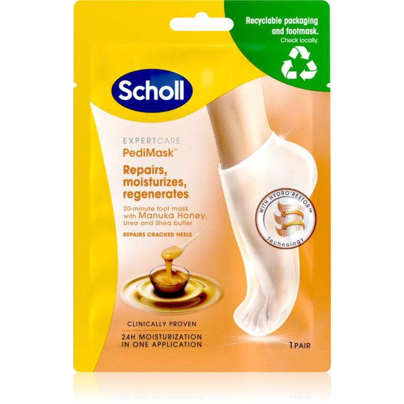Scholl Manuka Honey hloubkově vyživující maska na nohy 1 ks