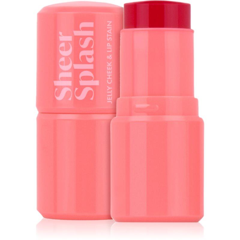 Barry M Sheer Splash multifunkční líčidlo na rty a tváře odstín Cranberry Cloud 5.8 g