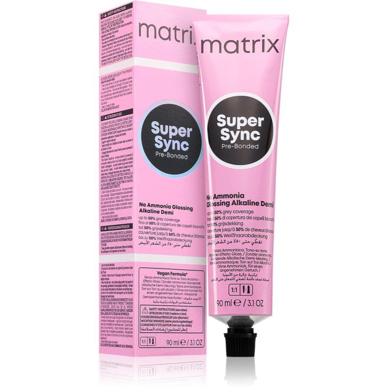 Matrix Super Sync Pre-Bonded demipermanentní barva na vlasy odstín 8M Mocha Light Blonde 90 ml