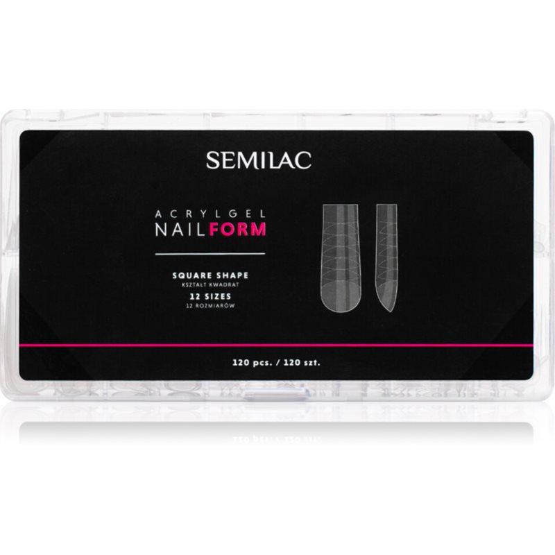 Semilac Accessories Acrylgel Nail Form šablony na nehty velikost Square 120 ks