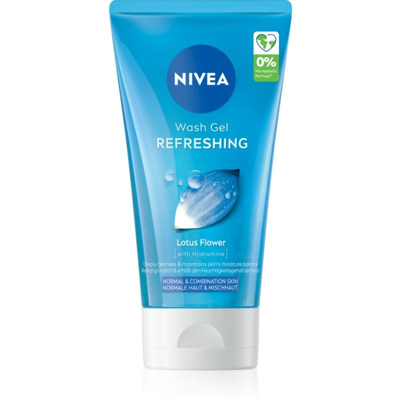 NIVEA Refreshing osvěžující čisticí gel pro normální až smíšenou pleť 150 ml