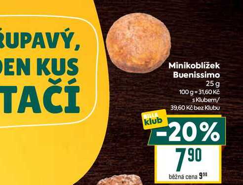 Minikobližek Buenissimo 25g 