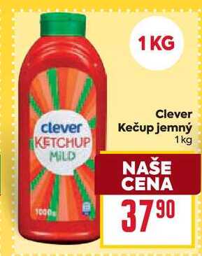 Clever Kečup jemný 1kg 