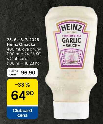 Heinz Omáčka, 400 ml, dva druhy