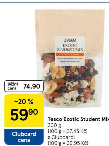 Tesco Exotic Student Mix, 200 g 