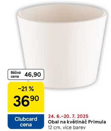 Obal na květináč Primula 12 cm, více barev 