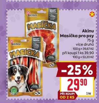 Akinu Masička pro psy 75 g  