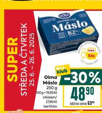 Olma Máslo 250 g  