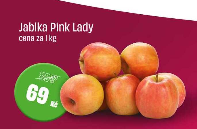 Jablka Pink Lady cena za 1 kg 