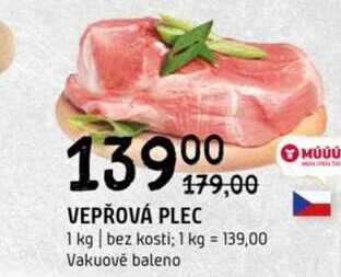 Vepřová plec bez kosti 1kg