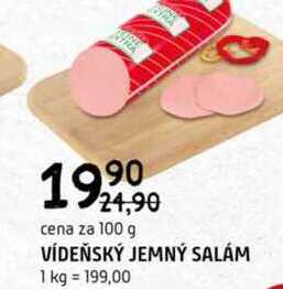 Vídeňský jemný salám 100g
