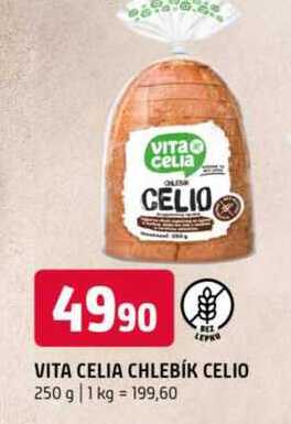 Vita celia chlebík celio 250 g 