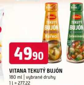 Vitana tekutý bujón 180g, vybrané druhy