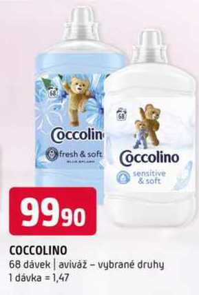 Coccolino aviváž vybrané druhy
