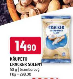 Křupeto cracker solený 50 g bramborový