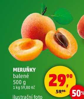 MERUŇKY balené, 500 g 