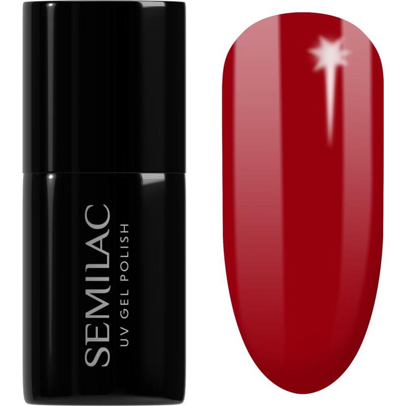 Semilac UV Hybrid Valentines gelový lak na nehty odstín 345 Gorgeous Red 7 ml