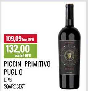 PICCINI PRIMITIVO PUGLIO 0,75l