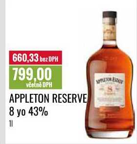 APPLETON RESERVE 8 yo 43% 1l