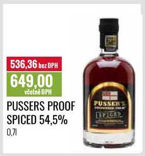 PUSSERS PROOF SPICED 54,5% 0,7l
