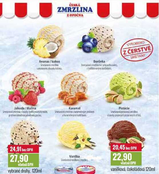ČESKÁ ZMRZLINA Z OPOČNA 120ml