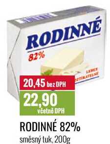 RODINNÉ 82% 200g 