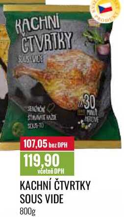 KACHNÍ ČTVRTKY SOUS VIDE 800g 