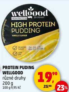 PROTEIN PUDDING WELLGOOD různé druhy, 200 g 