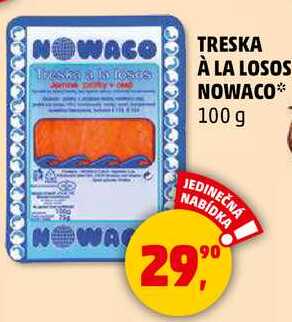 TRESKA À LA LOSOS NOWACO, 100 g  