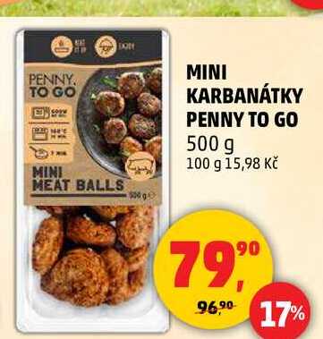 MINI KARBANÁTKY PENNY TO GO, 500 g 