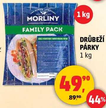 DRŮBEŽÍ PÁRKY, 1 kg 