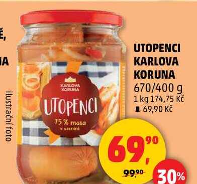 UTOPENCI KARLOVA KORUNA, 670/400 g 