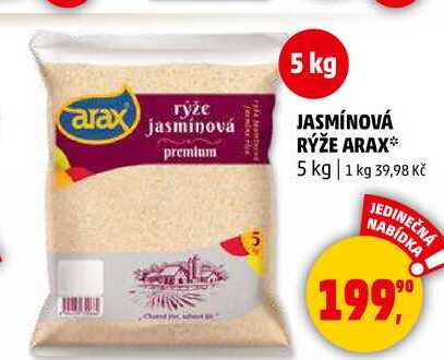 JASMÍNOVÁ RÝŽE ARAX, 5 kg 