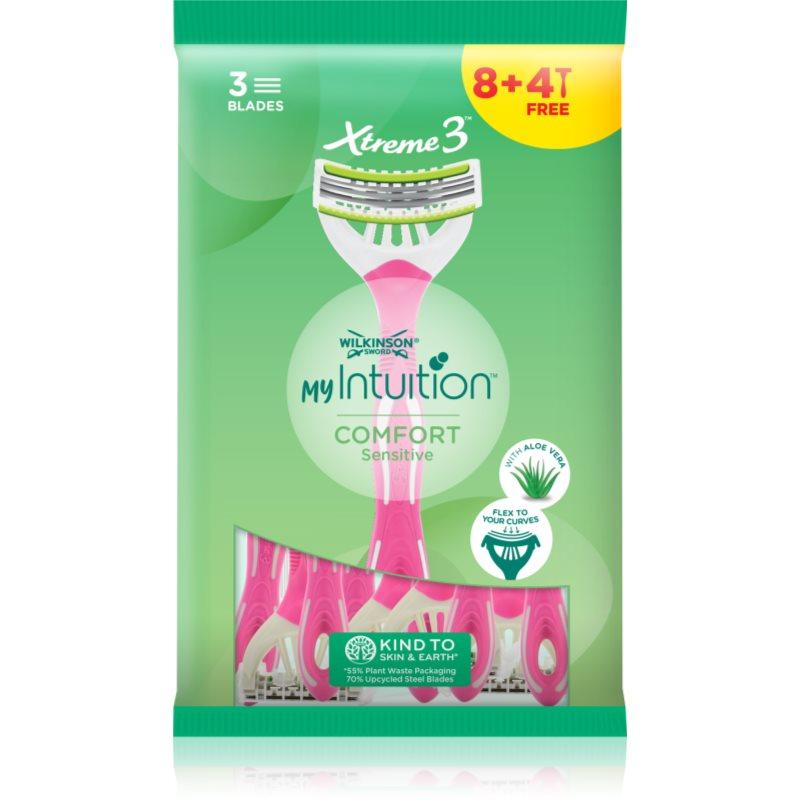 Wilkinson Sword My Intuition Xtreme3 Sensitive jednorázový holicí strojek 8 + 4 ks 12 ks
