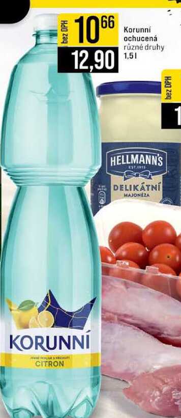 Korunní ochucená různé druhy 1,5l
