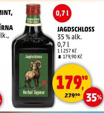 JAGDSCHLOSS 35% alk., 0,7 l