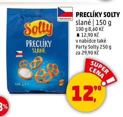 PRECLÍKY SOLTY slané, 150 g  