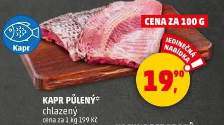 KAPR PŮLENÝ chlazený, 1 kg