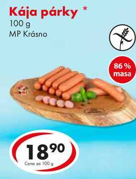 Kája párky, 100 g 