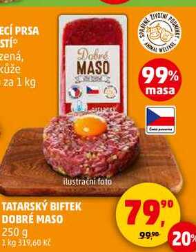 TATARSKÝ BIFTEK DOBRÉ MASO, 250 g 