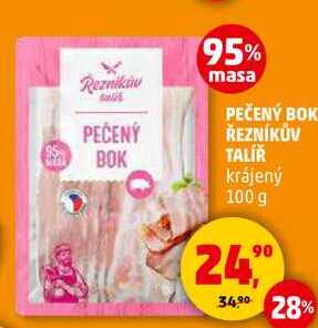 PEČENÝ BOK ŘEZNÍKŮV TALÍŘ krájený, 100 g 