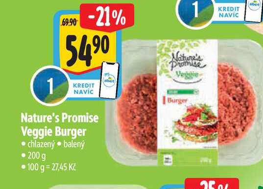   Nature's Promise Veggie Burger  200 g