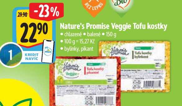   Nature's Promise Veggie Tofu kostky  150 g