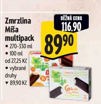 Zmrzlina Míša multipack  270-330 ml  
